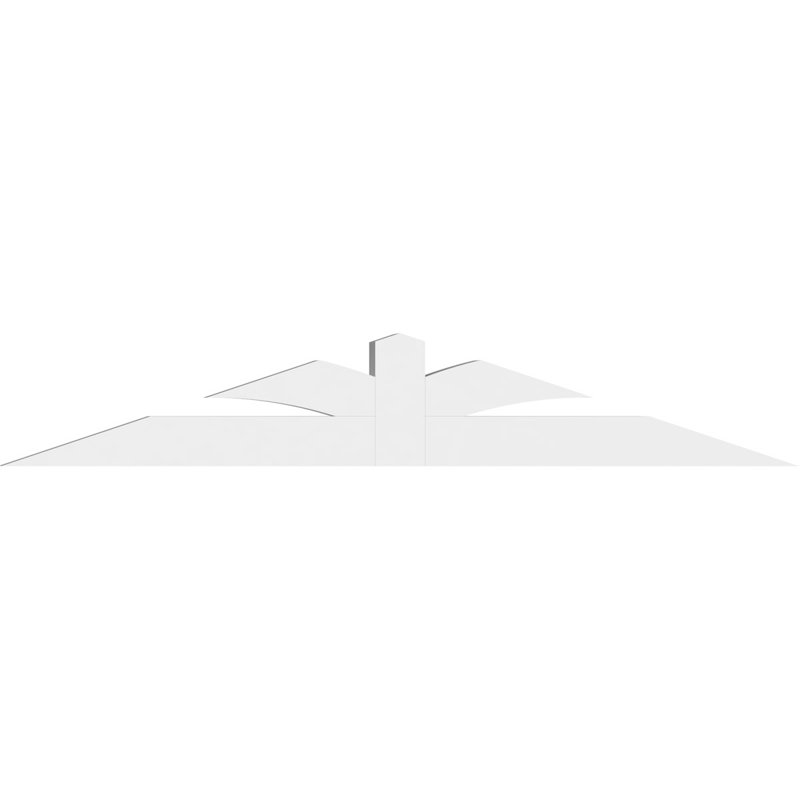 Support pour pignon en PVC de qualité architecturale Richland, H 16 po x l 96 po (pas: 4/12), P 6 po x F 6 po