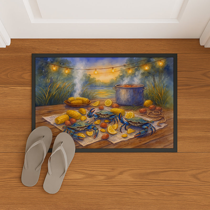 Crab Ready Doormat, 24" W x 36" L