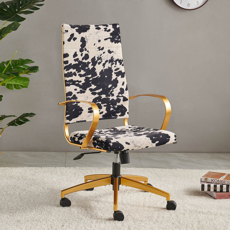 Ramiro Executive Chair, White/Black