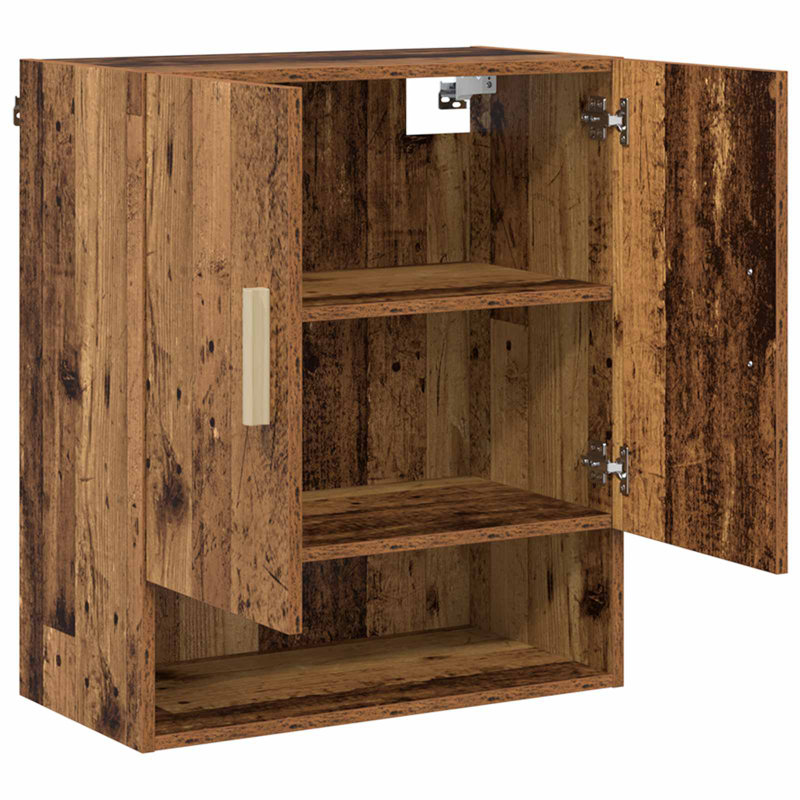Engineered Wood Rectangle Accent Cabinet, Old Wood