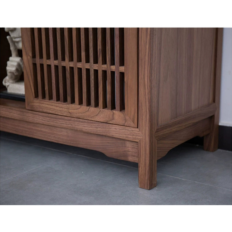 Armoire d'appoint moderne et minimaliste, Noyer