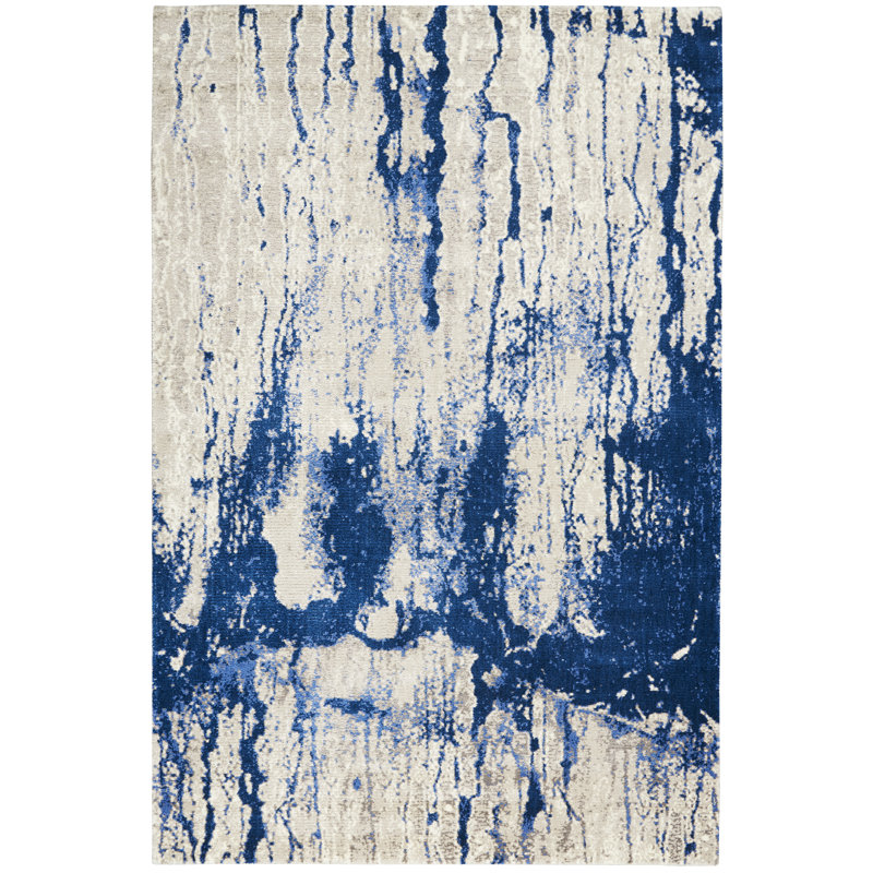 Tapis blanc moderne Cannes, Rectangle 7 pi 9 po x 9 pi 9 po