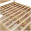 Lit plateforme en bois avec rangement inférieur et 2 tiroirs, bois-1394055766