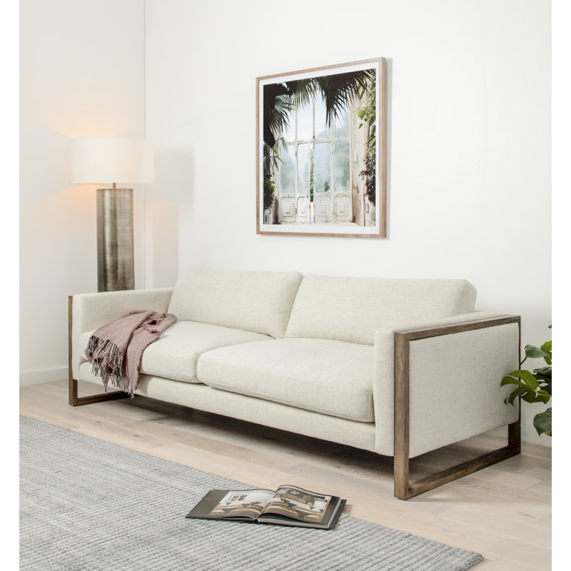 Otis 97" Square Arm Loveseat, Thames Cream