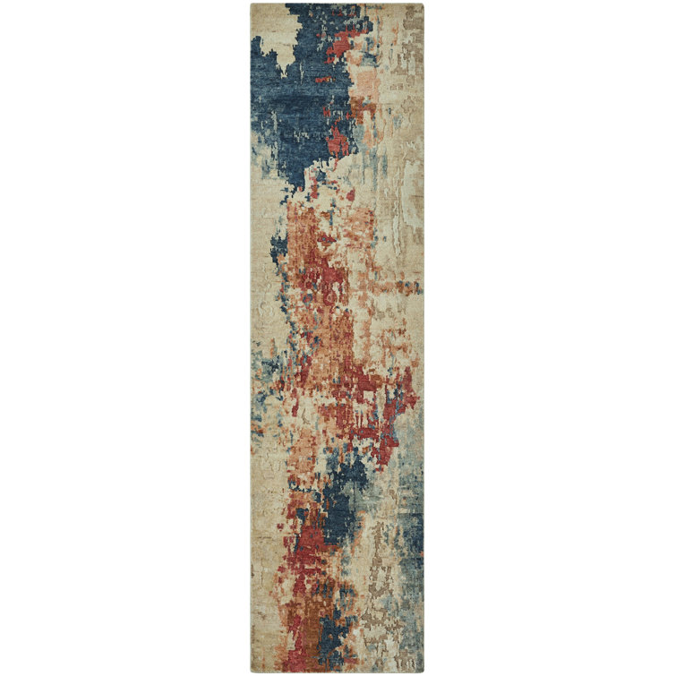 Solaris Ember Cascade Hand-Knotted Wool Area Rug