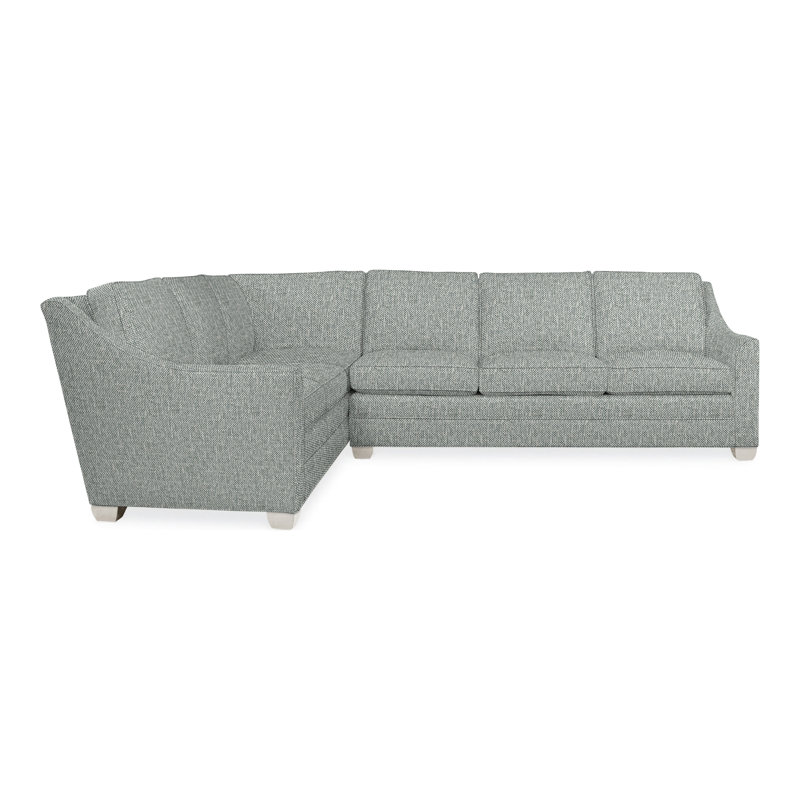 American Bungalow 2-Piece Nicholas Sectional, Casa Blanca, Tuck Water, No
