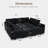 Kandle Velvet Upholstered Modular Sectional-800582872