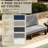 Patio Outdoor Sofa with Cushions-240230500-240230499