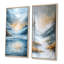 Parallel Peaks Of Abstract Mountain Landscape I - Collection d'art mural abstrait 2 pièces-655970300-655970294