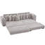 Canapé modulaire en L 110,75 po, canapé modulaire en velours côtelé, avec repose-pieds mobile, porte-gobelets, 8 coussins décoratifs, poche latérale, déplier dans un lit-1844824477