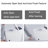Elongated Smart Toilet With Elongated Heated Bidet Seat