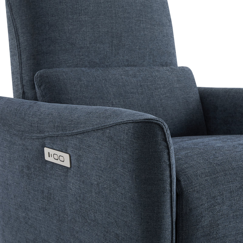 Fauteuil inclinable électrique pivotant rembourré Cadavid, Bleu