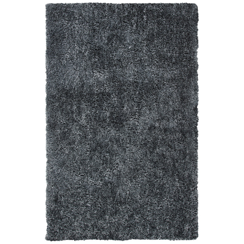 Tapis gris touffeté à la main Delane, Rectangle 5 pi x 8 pi