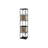 5-Shelf Slim Display Bookcase with Cross Metal Frame-279058419