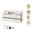 ARIEL Monreau 66" Solid Wood Single Bathroom Vanity Base Only in White-105988648