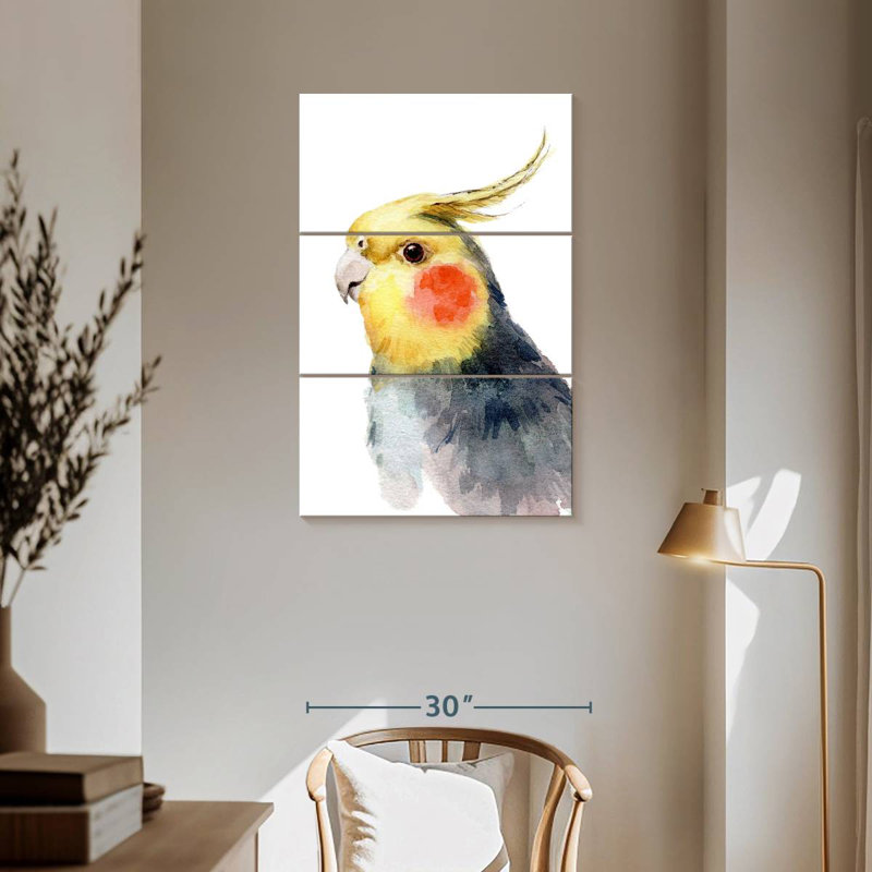 Brampt Cute Parakeet, 57" H x 36" W