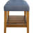 Blue Bench With Oak And Storage Shelf Facility Seat Wood-908397425