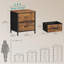 39.6cm W Metal Bedside Table