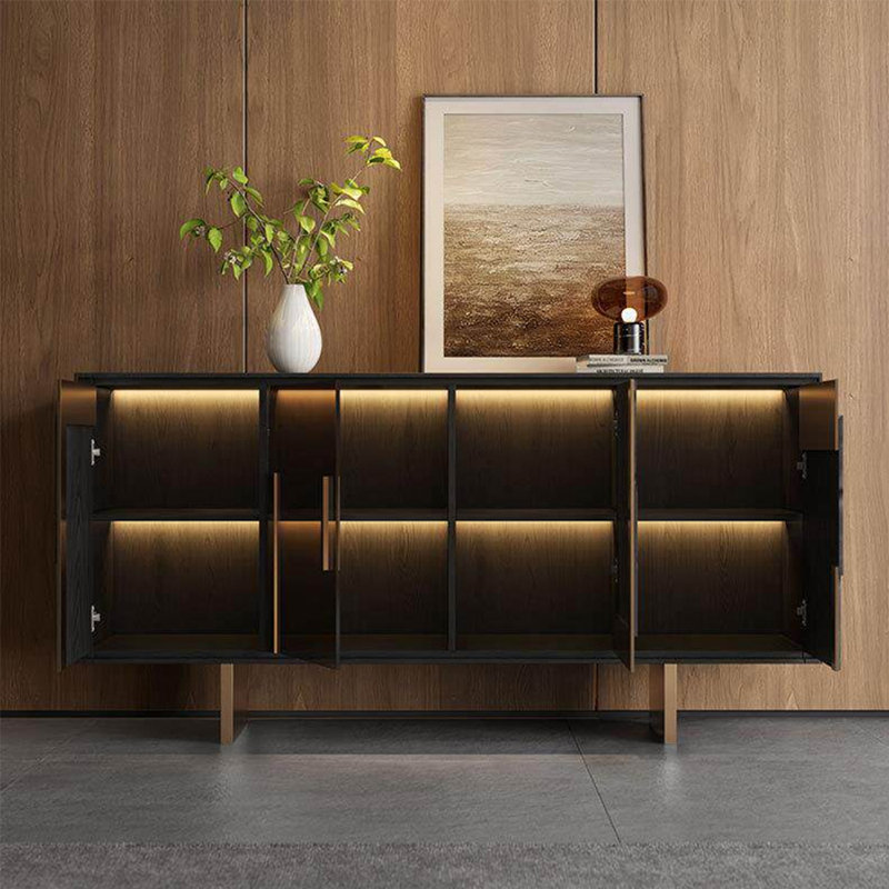 Armoire latérale italienne minimaliste, H 35,43 po x l 62,99 po x P 15,75 po
