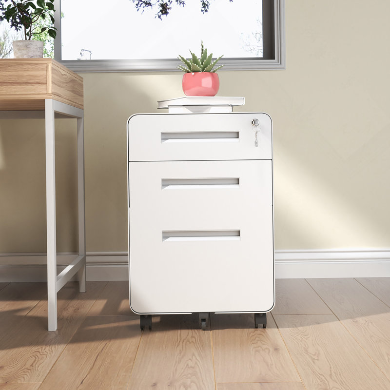 Armoire à portes doubles en bois massif gris clair Shaker, Blanc