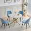 43.5cm H Upholstered Metal Parsons Chair-575129329