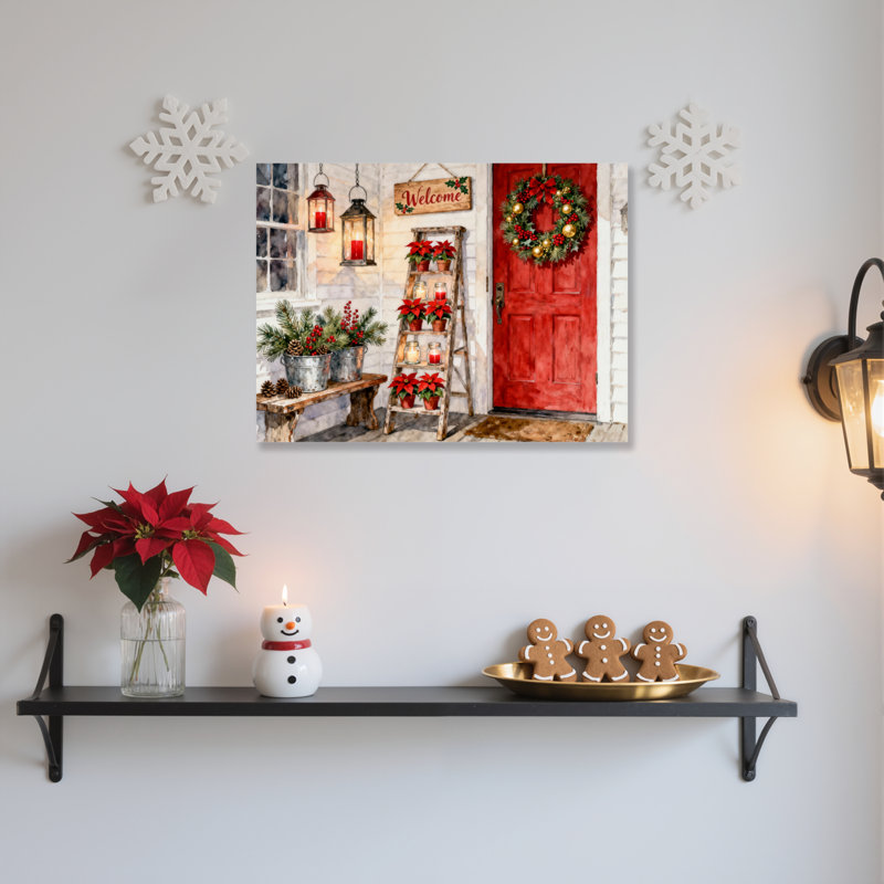 Porte, art mural sur toile, H 20 po x l 30 po
