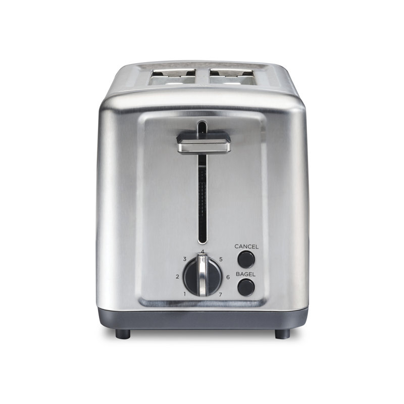Hamilton Beach 2 Slice Brushed Stainless Steel Toaster with Extra-Wide Slots, Toast Boost, Auto Shutoff, 22992J