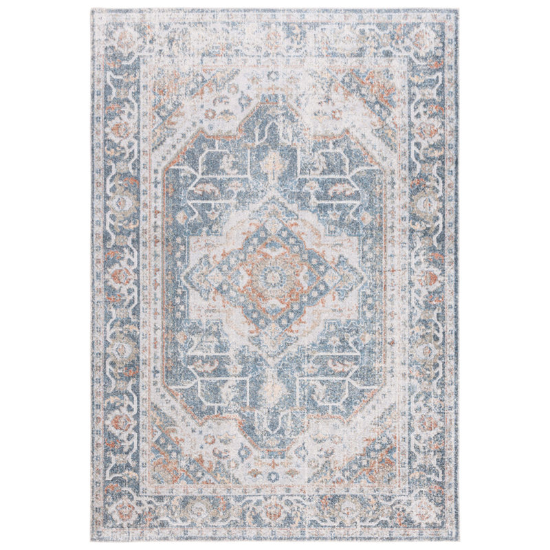 Cunegunda Performance Machine Washable Oriental Rug, Rectangle 9' x 12'
