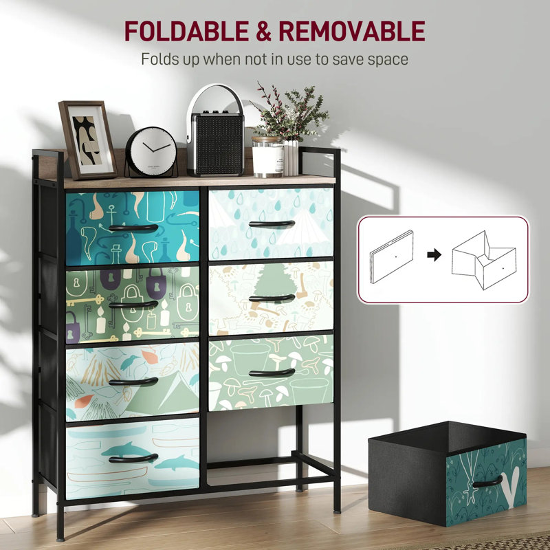 79cm W 8 - Drawer Chest of Drawers