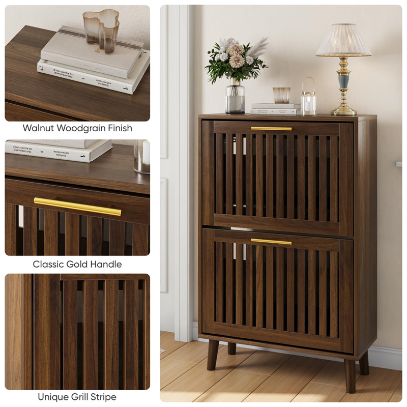 10 Pair Shoe Storage Cabinet