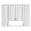 Armoire de salle de bain moderne avec 5 tablettes réglables