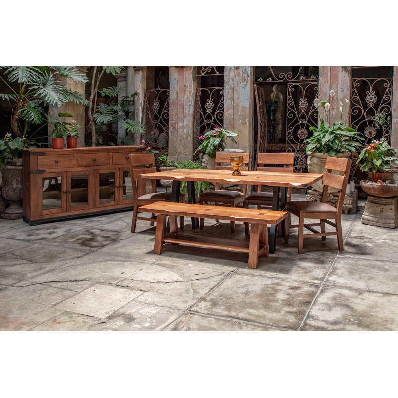 Yoseloff Belcherry Upholstered Dining Chair, Dark Brown