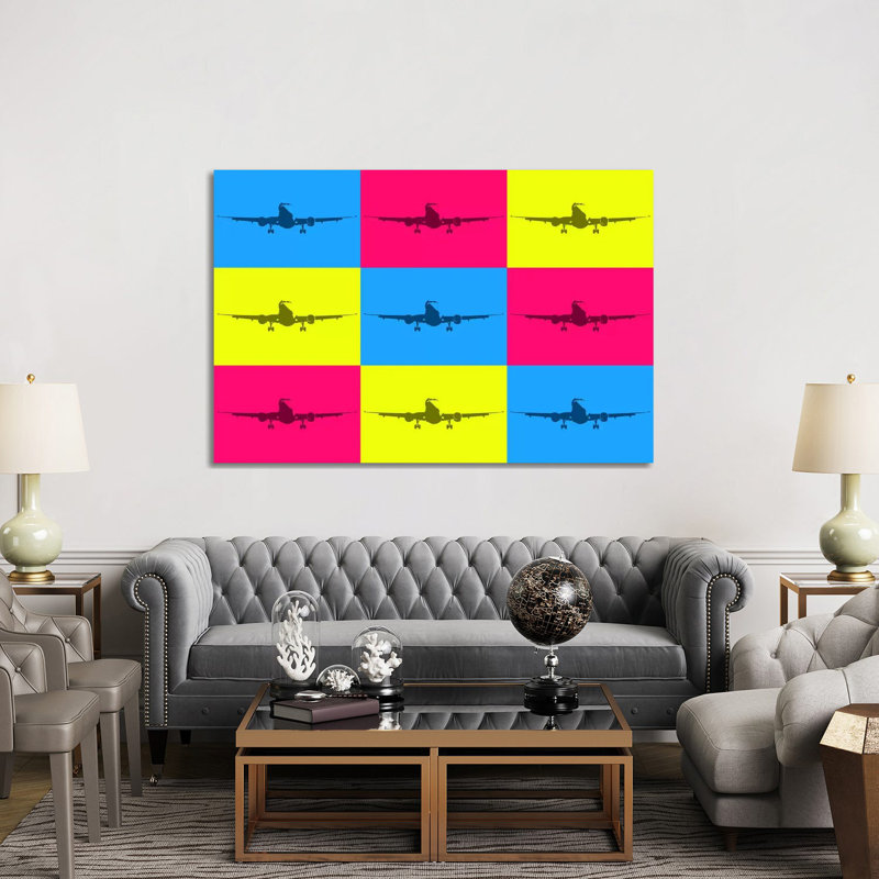 Fly With A Colour by 08 Left - Wrapped Canvas Print, 152.5 cm H x 101.5 cm W