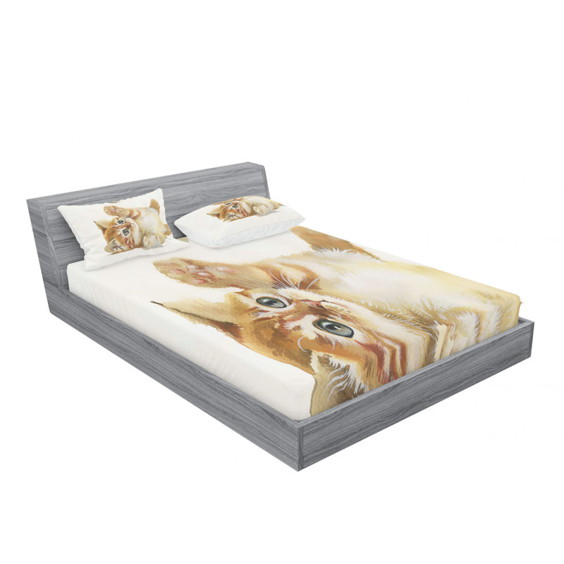 Microfiber Sheet Set, Full/Double Sheet Set with Fitted Sheet