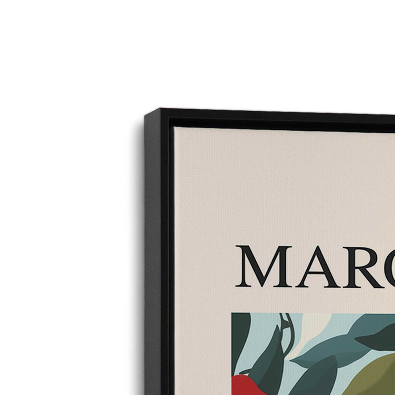 Marché aux fleurs de Paris, Cadre flottant noir satiné, H 18,75 po x l 12,75 po