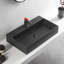 Lavabo de salle de bain, installation murale ou sur comptoir, 32 po avec trou de robinet simple en blanc mat, SVWS601-32WH-59213475
