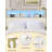 Headboard with 3-Tier Storage Shelves, Velvet Upholstered Head Board with 2 Outlets, USB Ports & LED Light, Soft Backrest-984979042-985306066