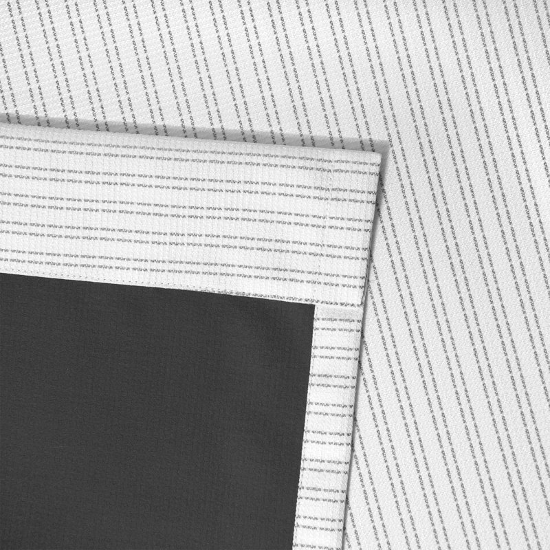 Panneau de rideau thermique occultant avec passe-tringle Rebbeca, L 52 po x L 63 po, Gris