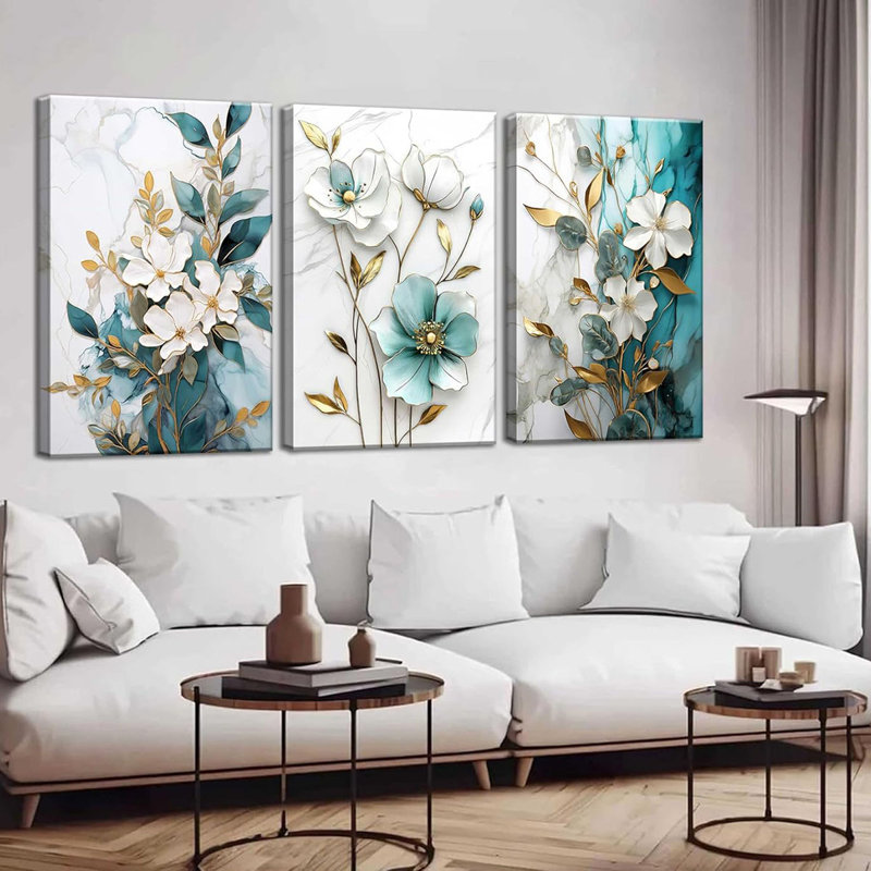 3 Piece Wrapped Canvas Print, 40 cm H x 30 cm W
