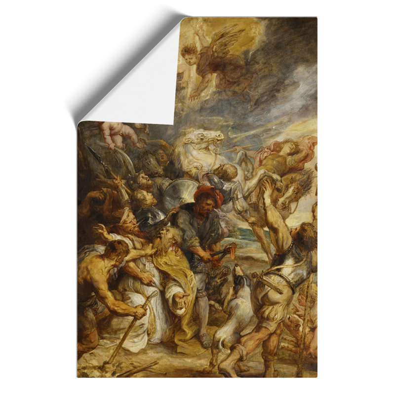 Martyrdom Of Saint Livinus by Peter Paul Rubens - No Frame Painting, 30cm H x 21cm W x 0.1cm D