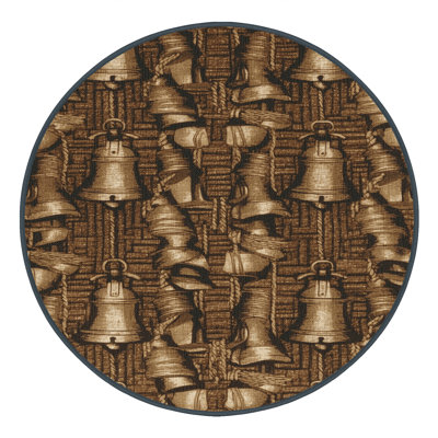 Washable Ship bells Nautical Area Rug
