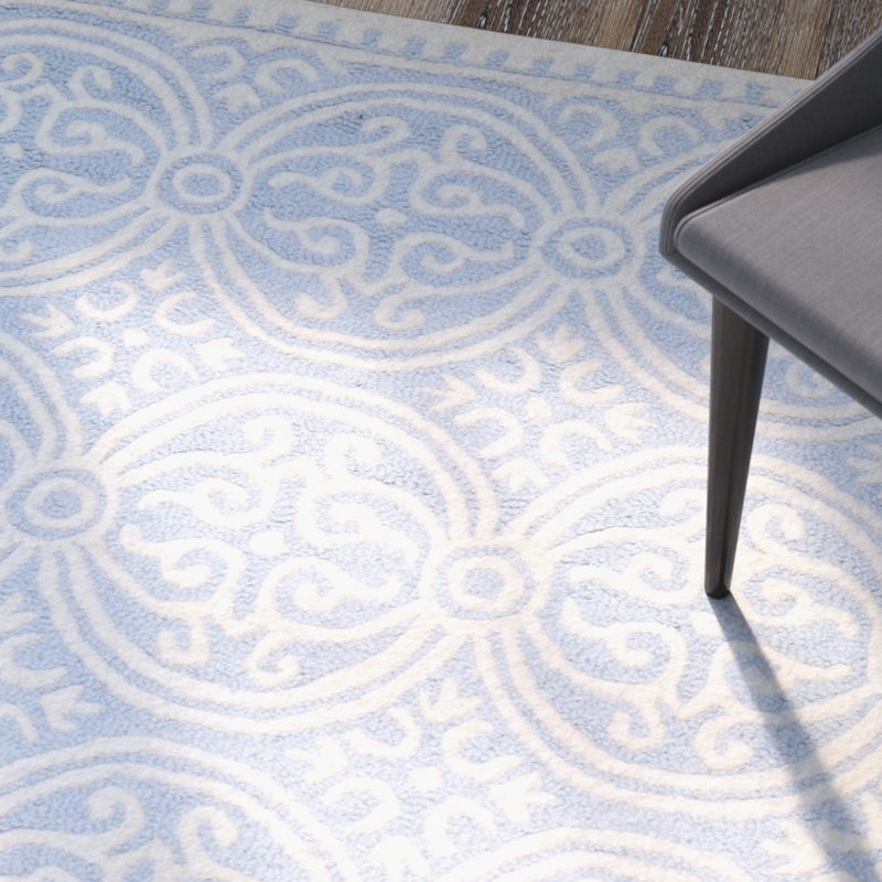 Sadik Hand Tufted Wool Geometric Rug, Runner 2'6" x 18'