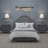 Charcoal 2-drawer Nightstands with USB, Set of 2