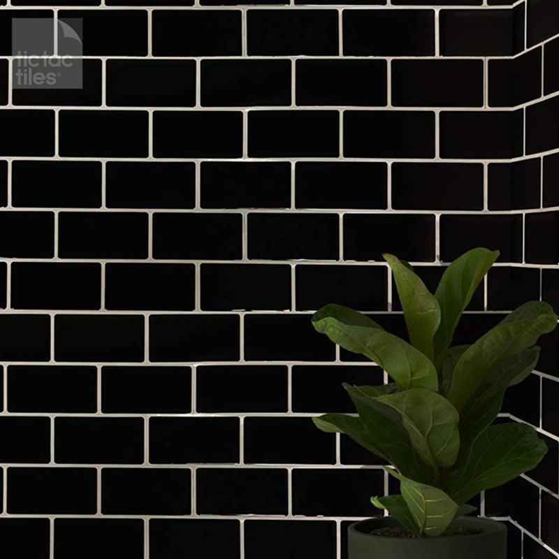 12" W x 12'' L PVC Peel and Stick Subway Tile