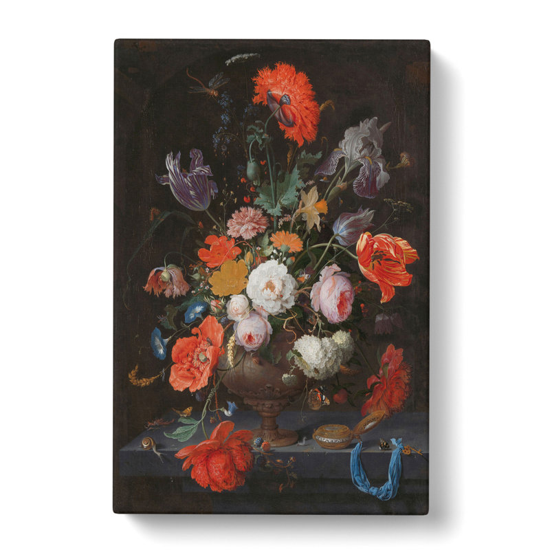 Still Life with Flowers Vol.2 by Abraham Mignon - Wrapped Canvas, 60cm H x 40cm W x 3cm D