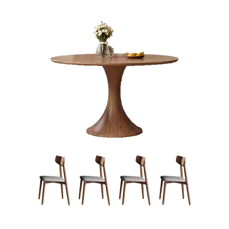 Table de salle à manger en bois de frêne massif, H 29,92 po x L 43,3 po x l 43,3 po
