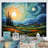 Vangogh The Swaying Cypress II Framed On Canvas by Vincent Van Gogh Painting-1689006382-1689006422