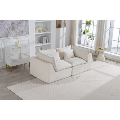 Canapé modulaire surdimensionné 74,8 po