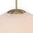 Contemporary Chic Single-Light Opal Glossy Glass Orb Pendant