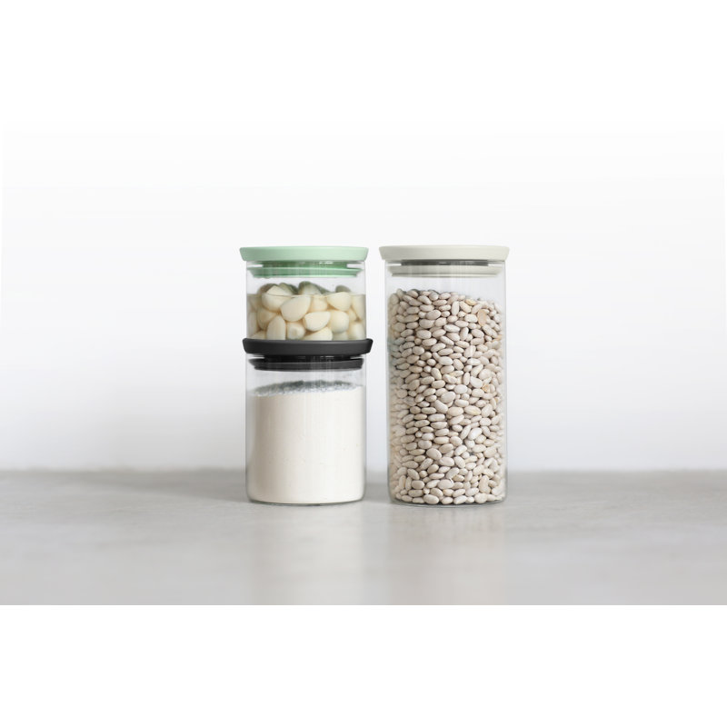 Brabantia Stackable Glass Jars, Set of 3
